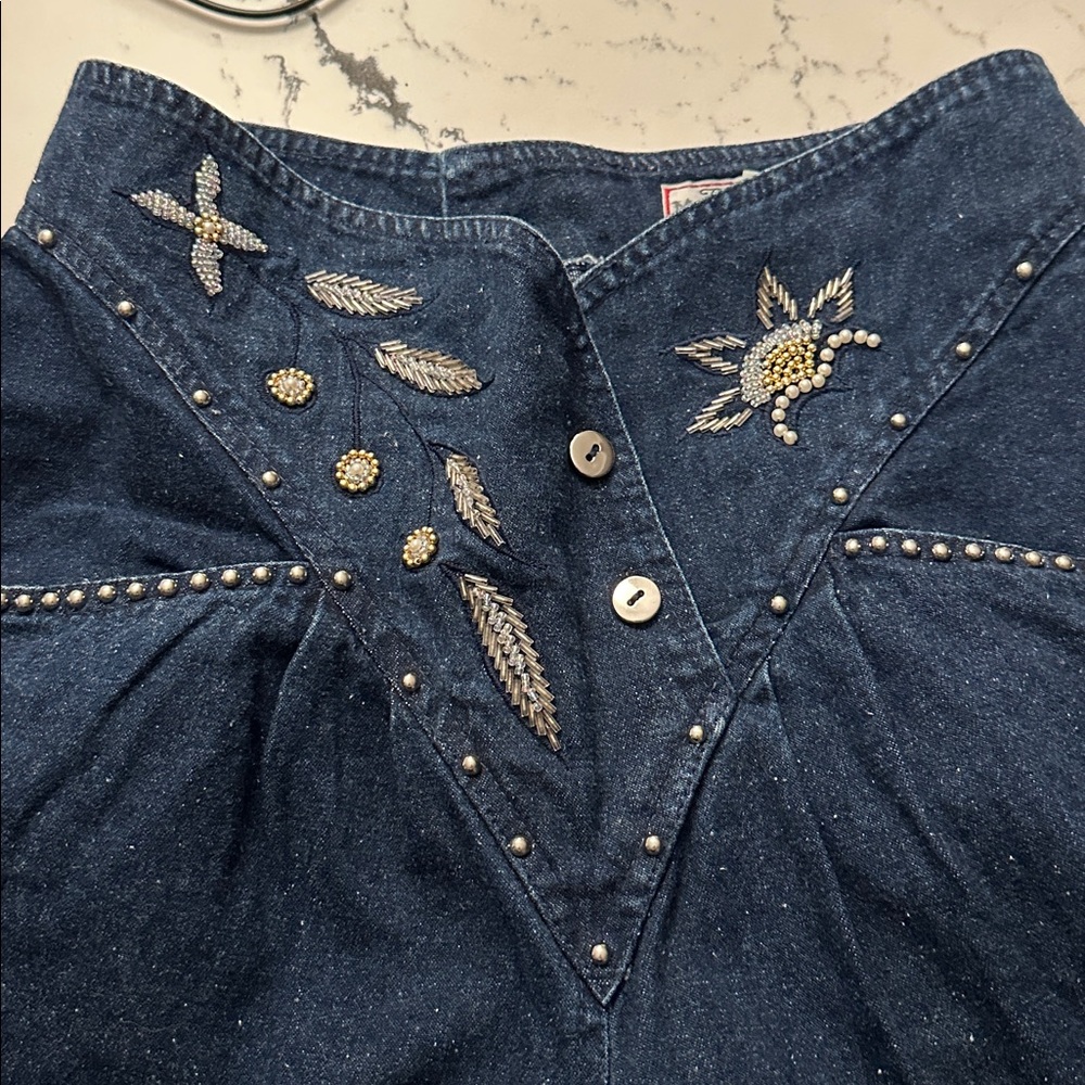1980’s Bedazzled Denim - Picture 2 of 9